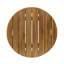 Table d'appoint d'extérieur en bois d'acacia 16 po, finition teck-1396853817