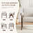 Modern Linen Upholstered Accent ArmChair with Solid Wood Legs and Padded Armrests-2139069826