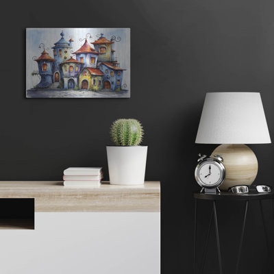 Winston Porter 'Colorful Houses' by Momart Metal Wall Art
