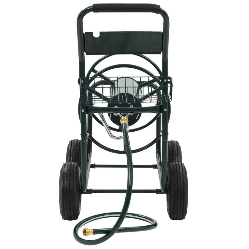 Chariot d'arrosage avec tuyau d'arrosage 1/2 po 246,1 pi
