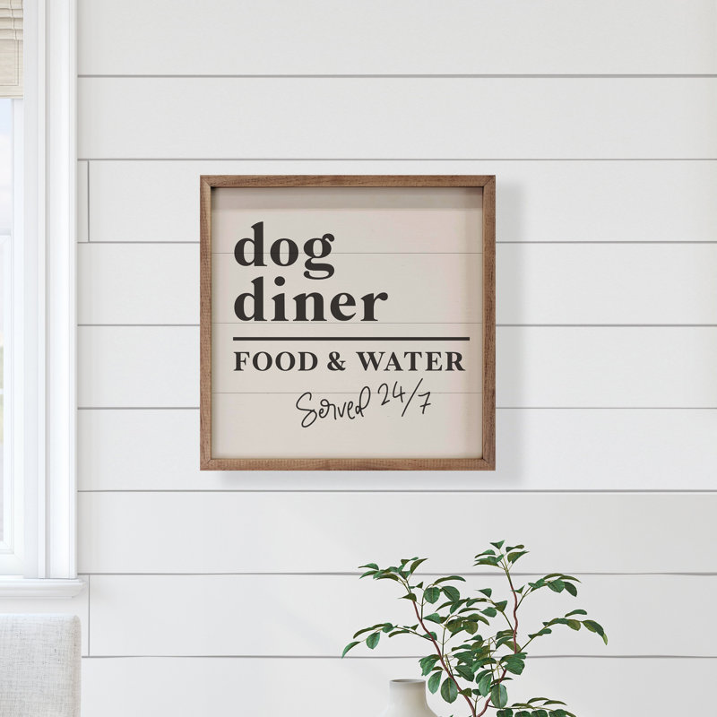 Dog Diner - blanc, H 4 po x l 4 po