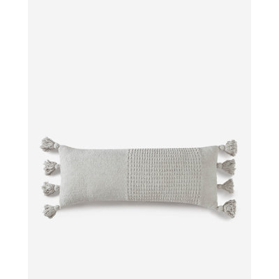 Braided Pom Lumbar Pillow Cover & Insert
