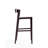 Klismos Mid-Century Modern Vegan Leather Upholstered Beech Wood Bar Stool in Ivory-98807144-90539710