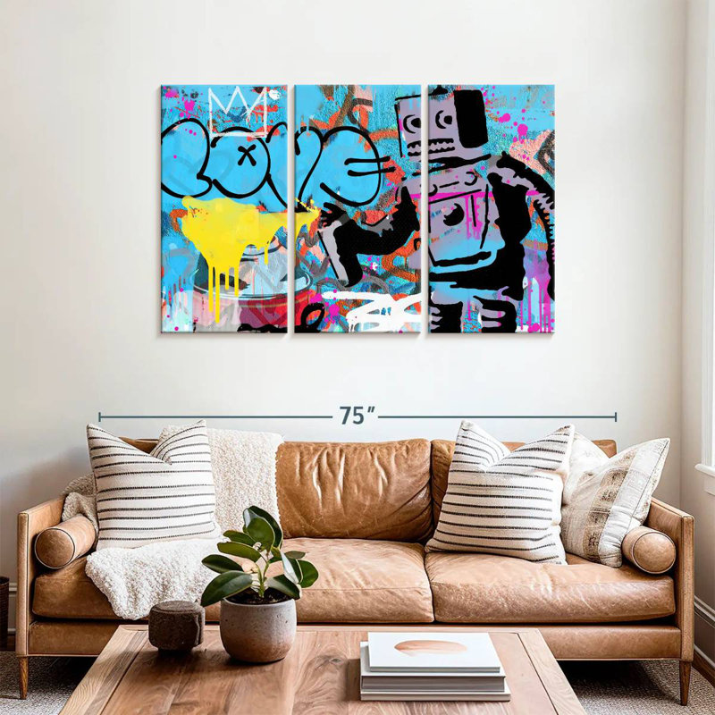 Tergel Love Robot, 36" H x 57" W