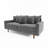 Stelly 70'' Velevt Square Arm Sofa-1173042805