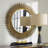 Wynona Engineered Wood Round Wall Mirror