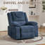 Fauteuil inclinable surdimensionné avec pivotement à 360 °, massage et chauffage, canapé simple pour le salon / la chambre à coucher-370551754
