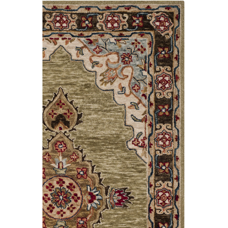 Tapis oriental en laine touffeté à la main Wimpole, Tapis de couloir 2 pi 3 po x 8 pi