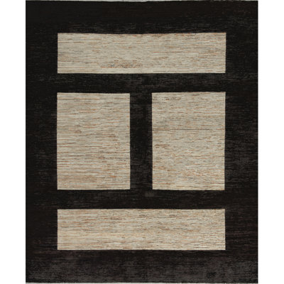 Hand-Knotted High-Quality Beige and Brown Area Rug