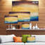 «Abstract Water Sunset», reproduction sur toile tendue-16487941