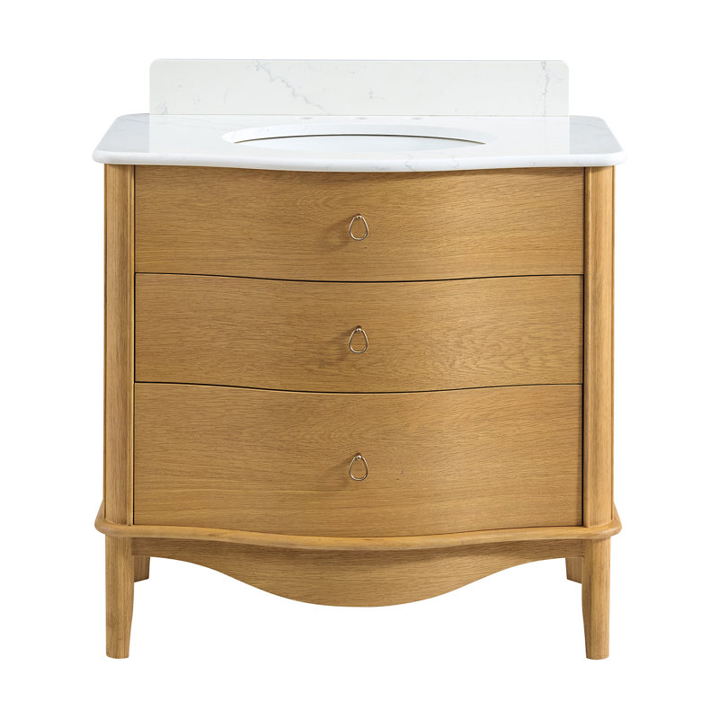 Grace 72" Bathroom Vanity In Natural Enhanced Oak, Natural, 36''