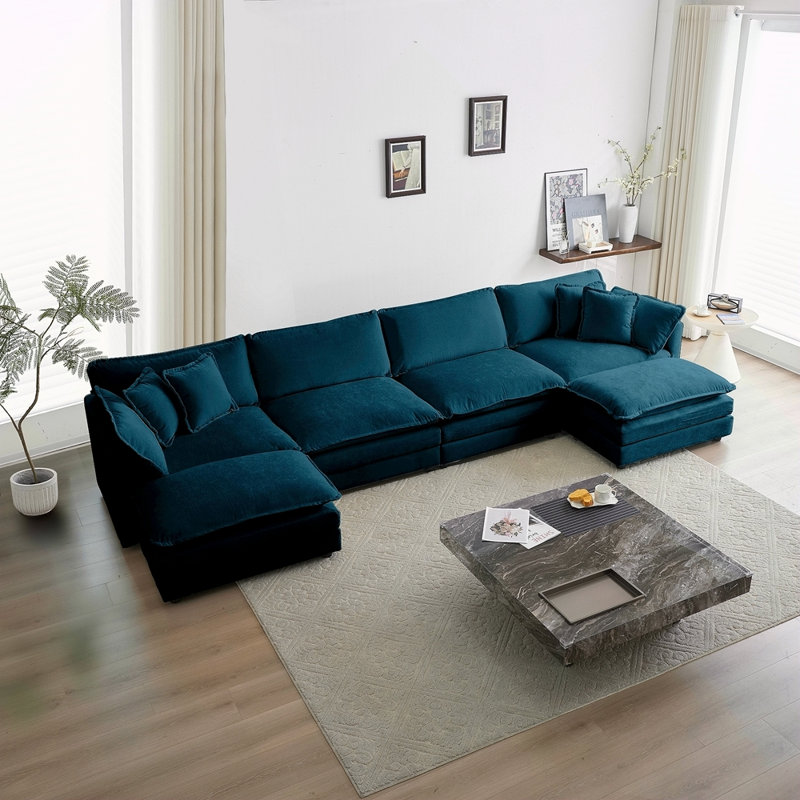 Canapé Comfort U, Blue