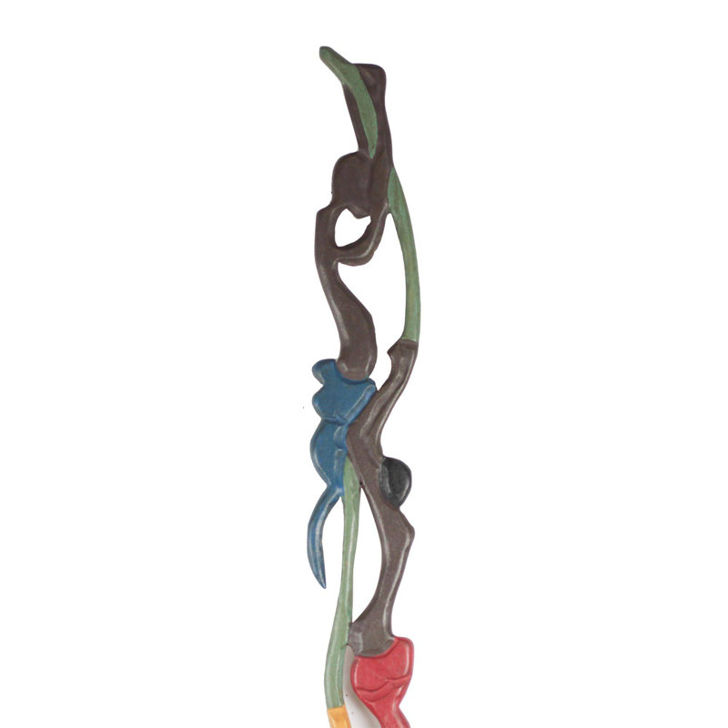 Sculpture murale en bois pour cuisine africaine Bungalow Rose