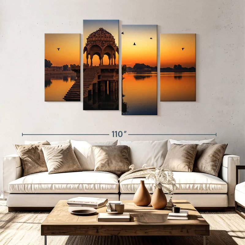Adella Lake Gadisar Pavilion, 54" H x 84" W