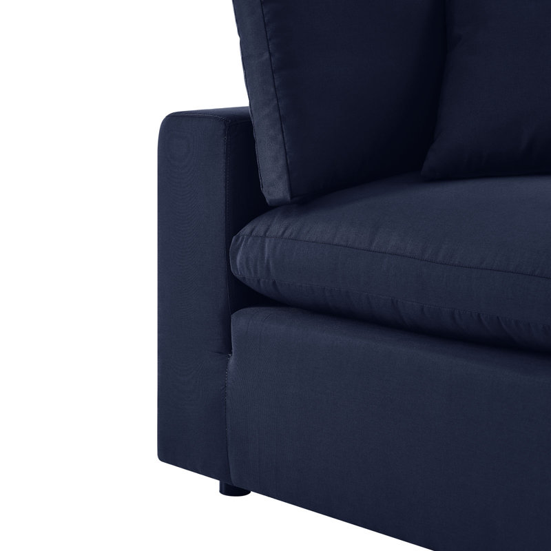 Canapé modulaire d'extérieur 5 pièces Commix, Bleu marine