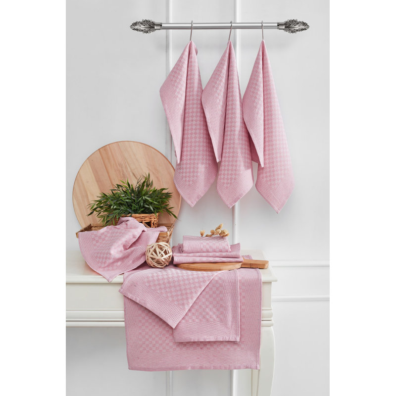 Oklo A-Frame Sign Holder Kitchen Towel, Pink