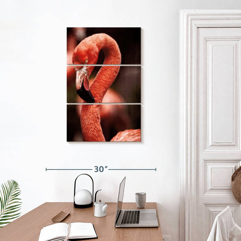 Brampt Caribbean Flamingo II, 32" H x 20" W