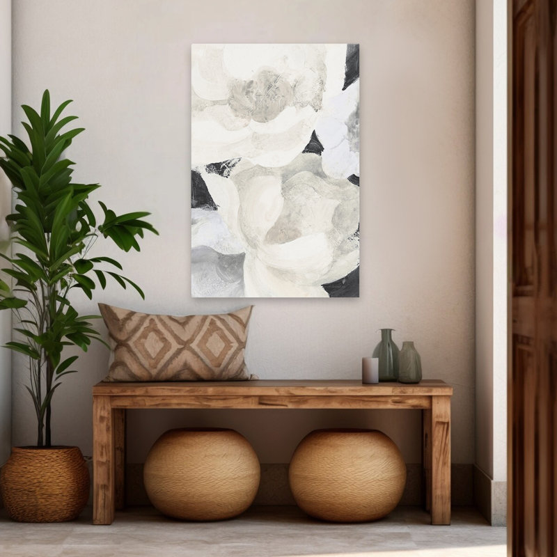Fleurs décontractées et contemporaines, H 48 po x l 32 po