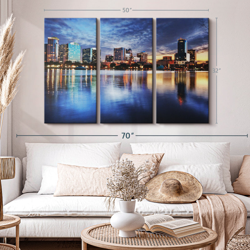 «Orlando Night Skyline» sur, H 32 po x l 50 po