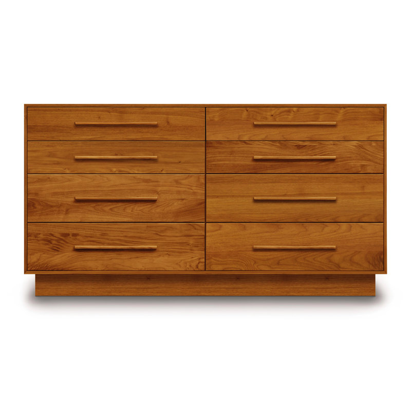 Moduluxe 8 - Drawer Solid Wood Dresser, Autumn Cherry
