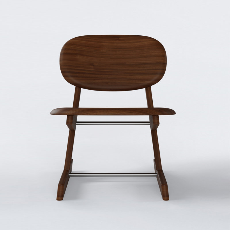 KufenKarl Outdoor Lounge Chair, Walnut Dark