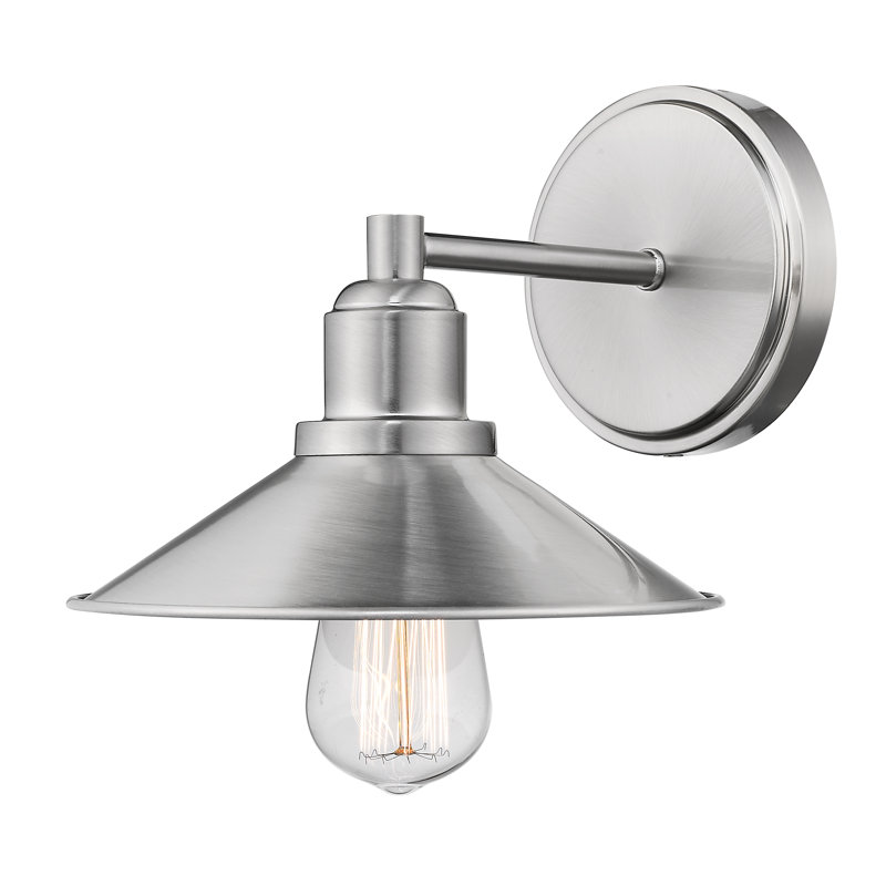 Alyias Dimmable Bath Sconce, Brushed Nickel