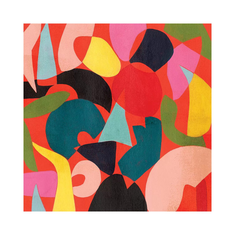 Tomato Prism II by Grace Popp - Wrapped Canvas Painting, 30.48cm H x 30.48cm W x 1.91cm D