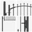 104 cm W Steel Gate Fencing-121122503