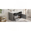 Meuble-lavabo mural 36 po, armoire de rangement flottante avec 2 tiroirs, 1 tiroir basculant, lavabo simple en céramique à 3 trous, armoire moderne.-275792681