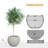 Kute Nest Indoor/Outdoor Fiberstone Globo Ball Planter - Light French Gray 16"D (Opening 10.7")-114366453-114366449