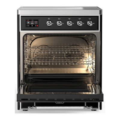 Majestic III Series 30 Inch Induction Range with 4 Induction Elements in Stainless Steel (Burnished Trim)