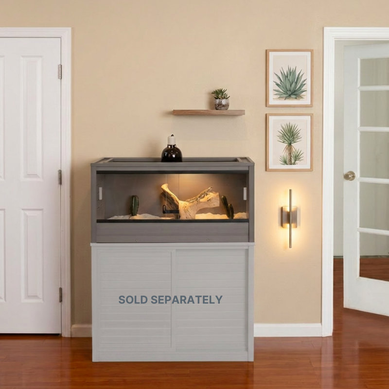 Terrarium Deneishia, Gris, 39 gallons - H 18,19 po x l 36 po x P 18,15 po