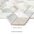 Castella de Blanc Cube 12 in. x 12 in. Honed Marble Mosaic Floor and Wall Tile