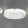 66.93" L X 30.7" W X 22.05" H Matte White Freestanding Solid Surface  Bathtub SWBT01-6731
