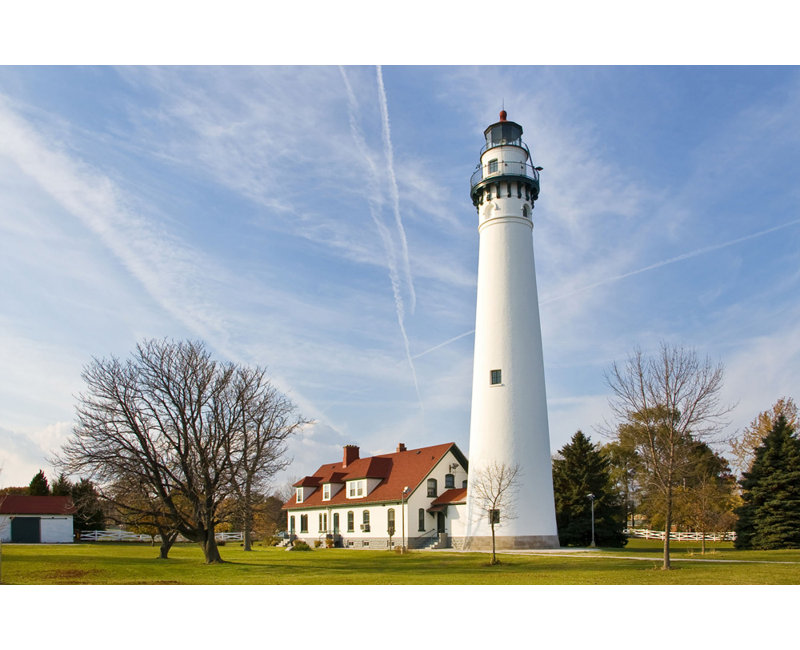 Phare de Wind Point, Wisconsin, H 12 po x l 18 po