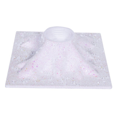  6' White Icy Sugar Glitter Twig Tree 128WW LED. White Icy Sugar and Iridescent Glitter with 128 Warm White LED 3mm Wide Angle LED Lights