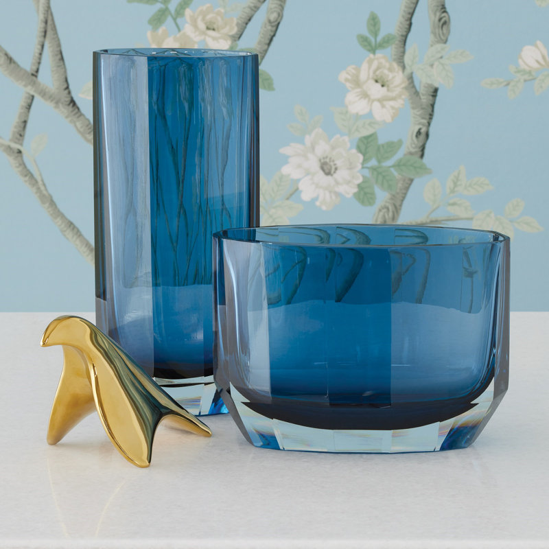 Jewel Vase-Tall, Blue