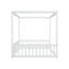 Lit à baldaquin élégant avec balustrades de sécurité-1275728237