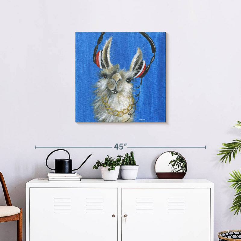 Ketti Llama Jammin', 24" H x 24" W