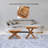 Adjustable Teak Side Table