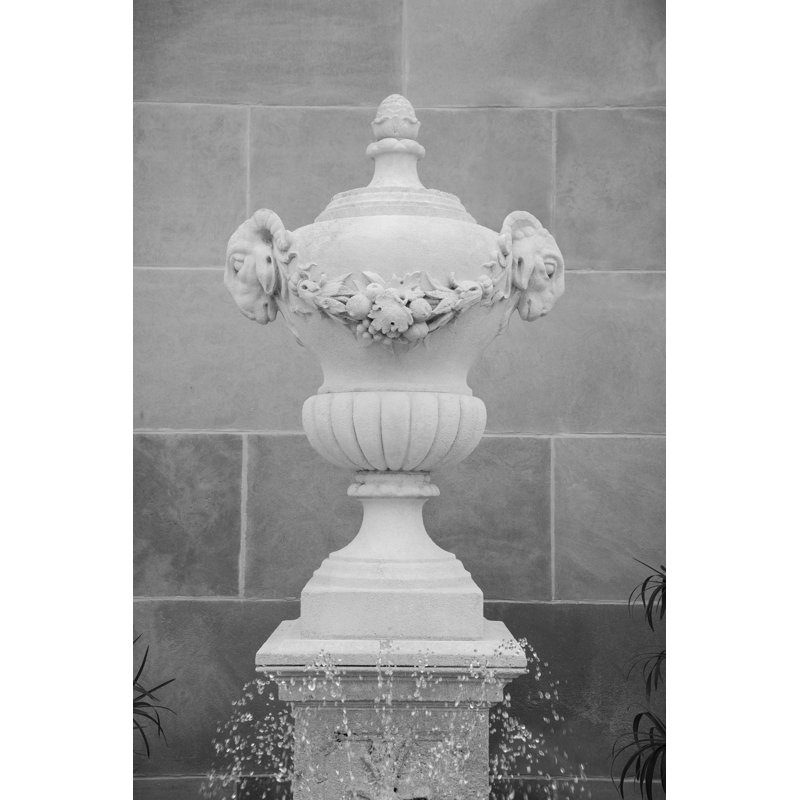 Black & White Fountains III by Laura DeNardo - Photograph Print, 91 cm H x 61 cm W, Wrapped Canvas