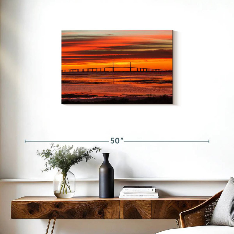 Lilie Sunshine Skyway Bridge Sunrise, H 20 po x l 30 po