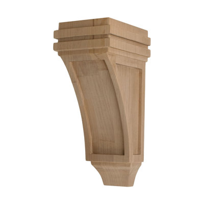 4" X 10" Unfinished Solid North American Hardwood Alder Corbel RWC830 Series