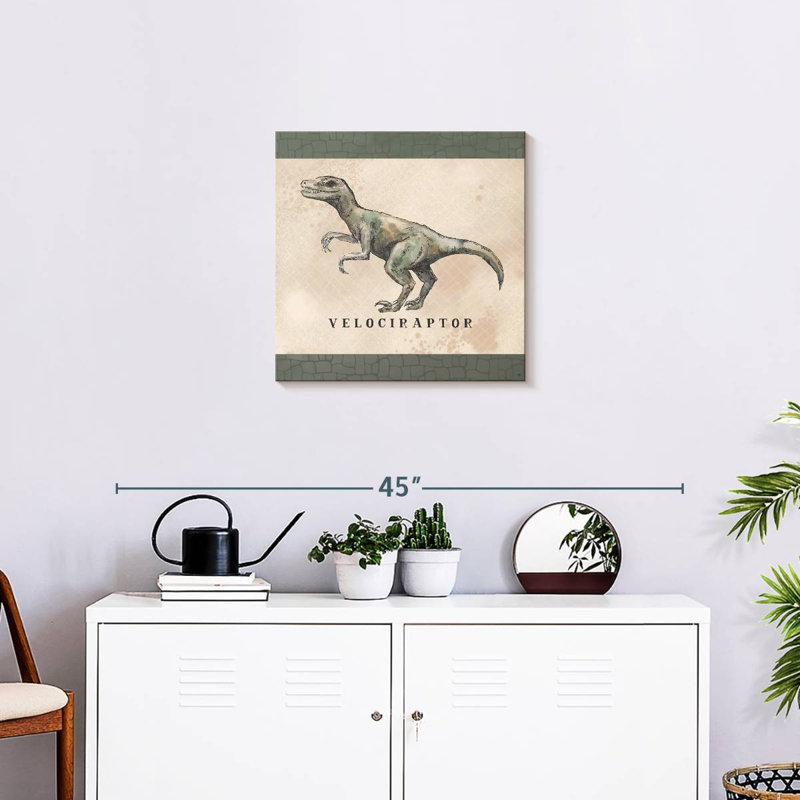 Crowle Dinosaur Invasion Velociraptor, 20" H x 20" W