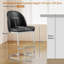 Upholstered Counter Stool with Metal Frame-899677195