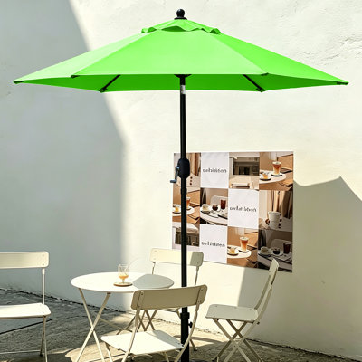 Parasol de marché avec inclinaison et manivelle 7,5 Keiwarren
