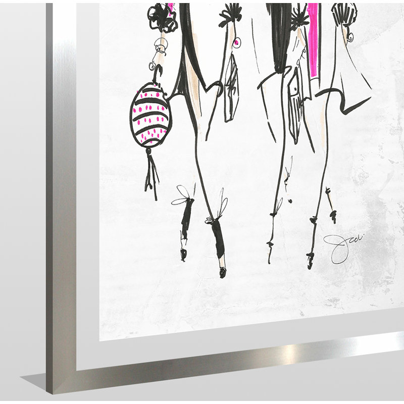 «Squad Goals», reproduction, H 39,5 po x l 27,5 po x P 0,75 po, Acrylique avec cadre argent