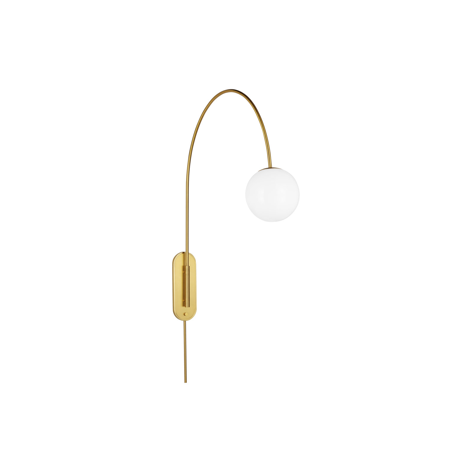 Noemie Single Light Glass Dimmable Armed Sconce