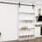 Sliding Barn Door With Four Levels Shelfs With Hardware Kit Included-101068862