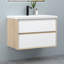 460 mm Wall Mounted Combined Vanity Unit with Integrated Resin Basin